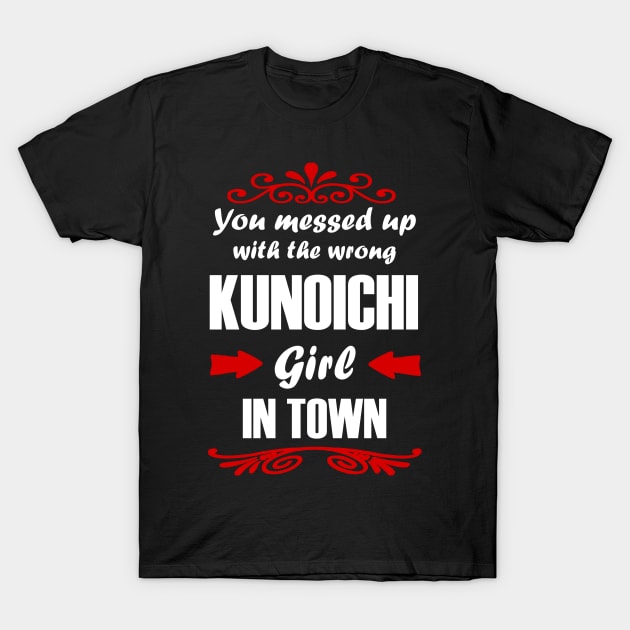 Kunoichi Girls' Ninja Birthday Gift T-Shirt by FindYourFavouriteDesign